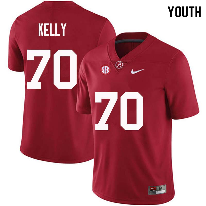 Alabama Crimson Tide Youth Ryan Kelly #70 Crimson NCAA Nike Authentic Stitched College Football Jersey EP16H52OF